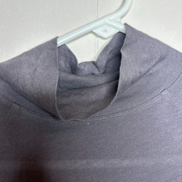 Lululemon Locarno Turtleneck Top Size 8 Dark Carbon Pima Cotton Long Sleeve - Picture 6 of 9